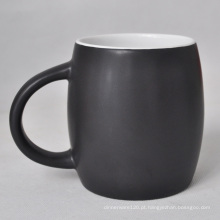 Caneca de café vitrificada fosca cerâmica